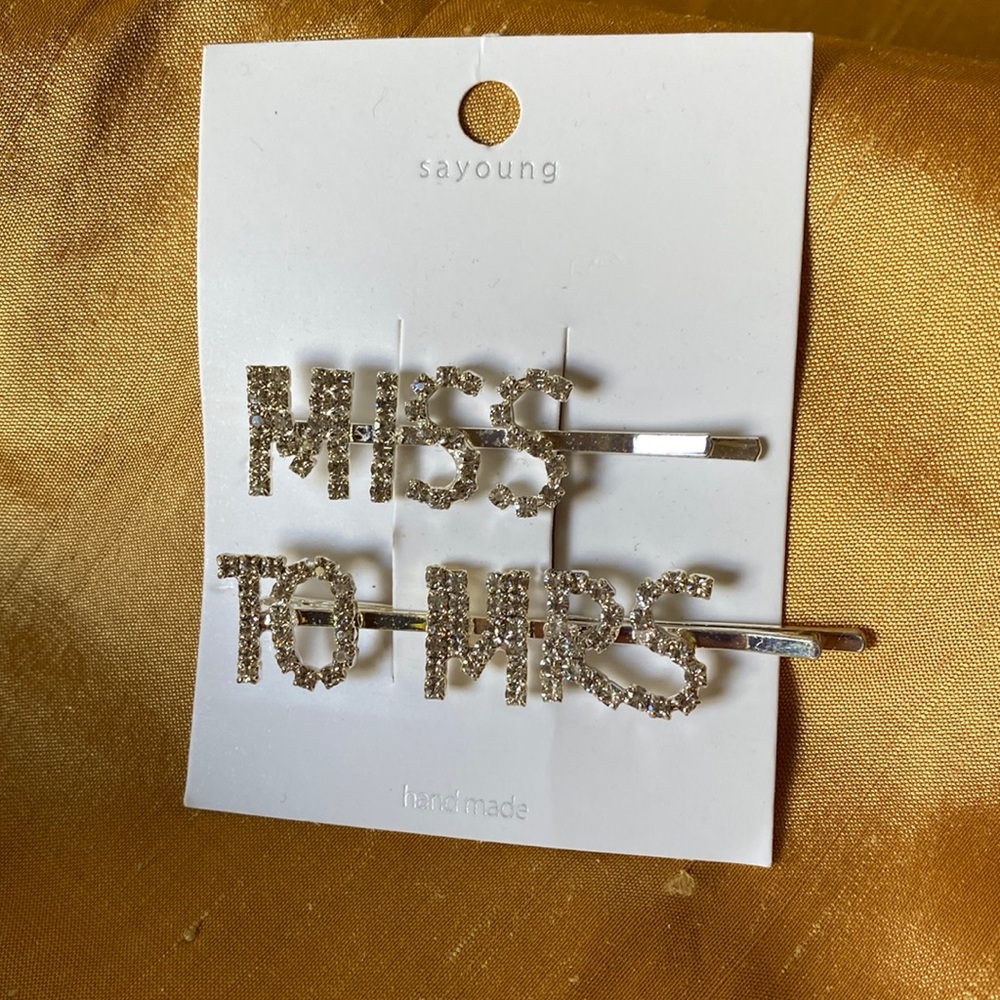 NEW crystal hair pins